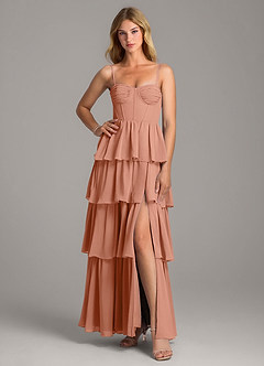 Azazie Alanna Bridesmaid Dresses MAI TAI A-Line Sweetheart Neckline Chiffon Dress image3