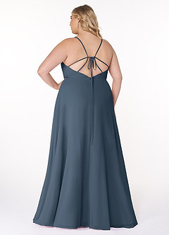 Azazie Everleigh Bridesmaid Dresses Neptune A-Line Sweetheart Pleated Chiffon Dress image9