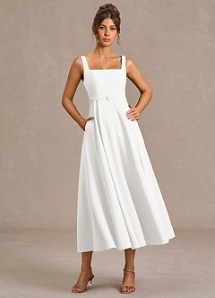Zosia White Midi Dress image4