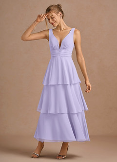 Melisande Lilac Midi Dress image5