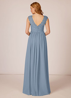 Azazie Arden Bridesmaid Dresses A-Line Chiffon Floor-Length Dress with Pockets image2