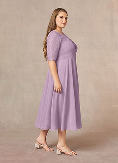 Azazie Dorothea Mother of the Bride Dresses Wisteria A-Line Scoop lace Chiffon Dress image7