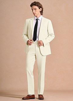 front James Ivory Structured Stretch Suit