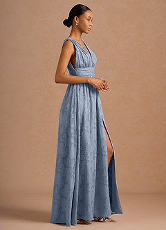 Lilienne Powder Blue Maxi Dress image3