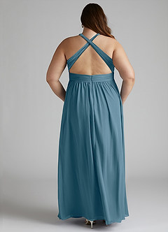 Azazie Ashia Bridesmaid Dresses Bermuda A-Line Pleated Chiffon Dress image11