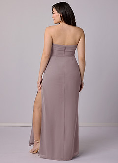 Barbie ♥ Azazie Bridesmaid Dresses Dusk Sheath Strapless Chiffon Convertible Dress image9