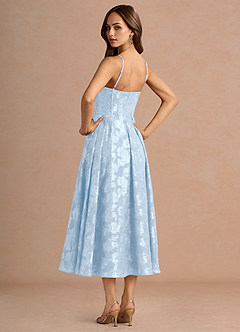 Rosalie Powder Blue Midi Dress image2