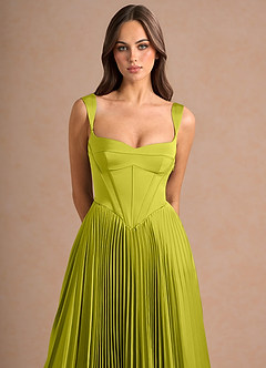 Vestido Verde Limón Largo Avenelle image5