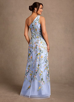 Azazie Bertie Mother of the Bride Dresses Ice A-Line Lace Dress image2
