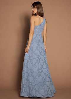 Hermosa Powder Blue One Shoulder Maxi Dress image2