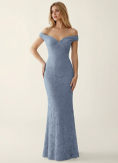Golengy Pó Azul Vestido de baile Jacquard image1