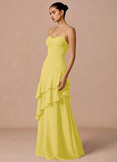 Celestia Pastel Yellow Maxi Dress image5