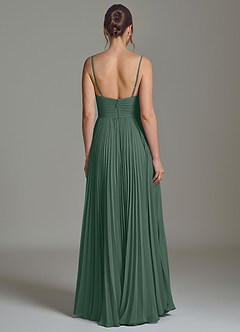 Azazie Catie Robes de demoiselle d'honneur Robe Trapèze en Mousseline de soie Encolure en Forme de Cœur Mousse De Mer image6