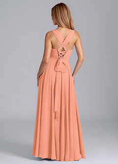 Azazie Darana Bridesmaid Dresses Sunset A-Line Corset Chiffon Dress image7