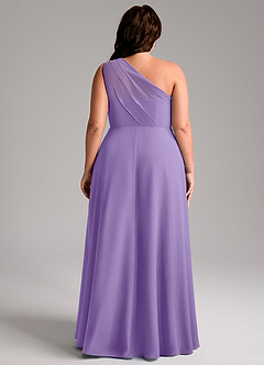 Azazie Phaedra Bridesmaid Dresses Tahiti A-Line One Shoulder Chiffon Dress image10