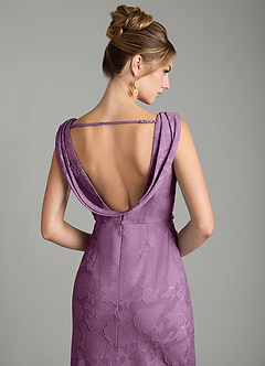 Azazie Kieryn Bridesmaid Dresses Wisteria Mermaid Pleated Floral Burnout Dress image8