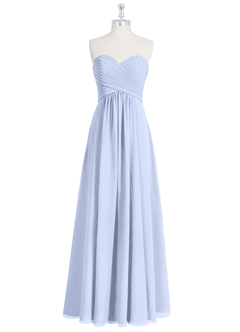 Azazie Yazmin Jurken voor bruidsmeisjes Converteerbaar Jurk van Chiffon met A-Lijn Sweetheart Halslijn Ijs image8