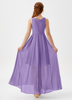 Azazie Lizette Junior Tahiti A-Line Pleated Chiffon Dress image5