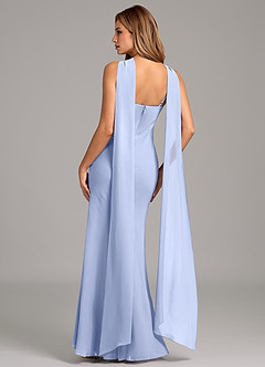 Azazie Kinsley Jurken voor bruidsmeisjes Jurk van Chiffon met Zeemeermin Geplooid Ijs image2