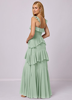 Barbie ♥ Azazie Bridesmaid Dresses Agave A-Line Sweetheart Neckline Chiffon Dress image2