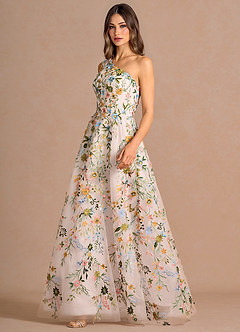 Maribel Maxi Klänning Blush Pink Multi image1