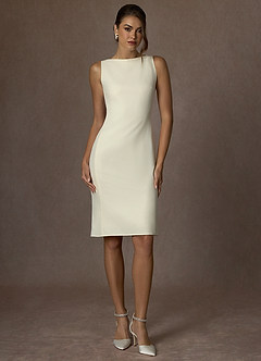 Charlotte Ivory Refined Weave Dress