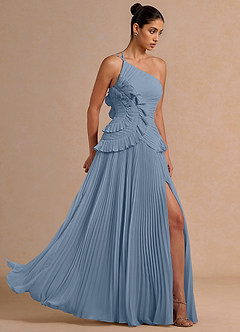 Maxi jurk Melody Poederblauw image4