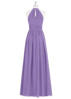 Azazie Cherish Brudtärnklänningar Klä av A-Linje i Chiffong Plisserad Tahiti image7