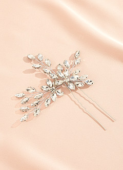 Épingle à cheveux en forme de U en métal avec strass