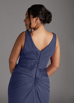 Azazie Winona Mother of the Bride Dresses Stormy Mermaid Sequins Mesh Dress image8
