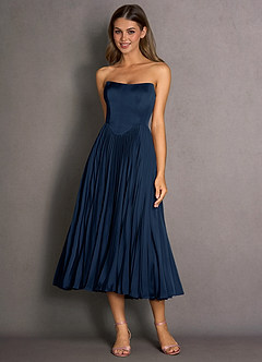 Celene Navy Midi Dress image2