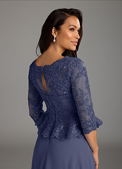 Azazie Averie Mother of the Bride Dresses Stormy A-Line Boatneck Sequins Chiffon Dress image9