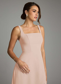 Azazie Debra Bridesmaid Dresses English Rose A-Line with Pockets Chiffon Convertible Dress image3