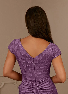 Azazie Roya Mother of the Bride Dresses Wisteria Mermaid Ruched Floral Burnout Dress image6