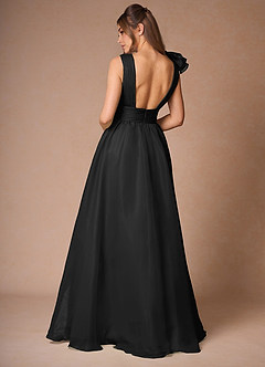 Vespera Black Ruffles Gown image3