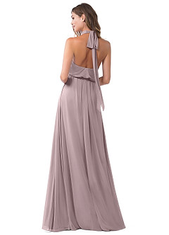 Azazie Landry Bridesmaid Dresses Dusk A-Line Pleated Mesh Dress image2