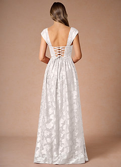 Hazel Cream Pleated Maxi Dress image2