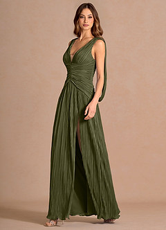 Quellia Moss Green Maxi Dress image4
