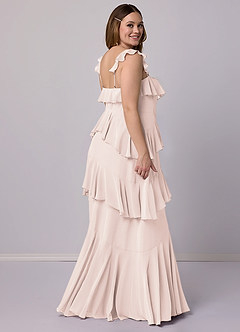 Barbie ♥ Azazie Bridesmaid Dresses Rose Petal A-Line Sweetheart Neckline Chiffon Dress image10