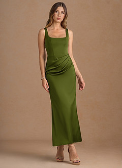 Jessamine Olive Green Maxi Dress image3