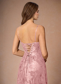 Robe Mi-Longue Rose Corail Hollis image6