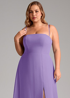 Azazie Wren Bridesmaid Dresses Tahiti A-Line Side Slit Chiffon Convertible Dress image11