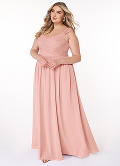 Azazie Raine Final Sale Matcha A-Line Sweetheart Ruched Chiffon Dress image9