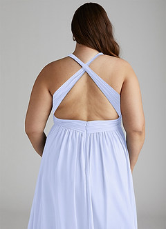 Azazie Ashia Final Sale Lavender A-Line Pleated Chiffon Dress image12