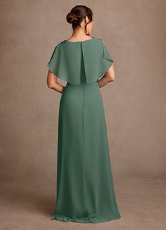 Azazie Frieda Kleider für die Brautmutter A-Linie Applizieren Chiffon Kleid Eukalyptus image3