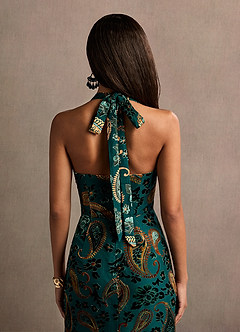 Selina Teal Multi Maxi Dress image3