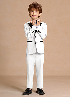front Michael White Boys Peak Lapel 2-Piece Tuxedos