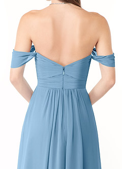Azazie Millie Final Sale Agave A-Line Sweetheart Neckline Chiffon Convertible Dress image7