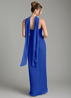 Azazie Tierney Bridesmaid Dresses Royal Blue A-Line Strapless Chiffon Convertible Dress image10