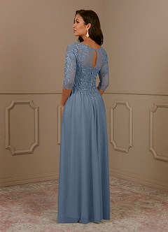 Azazie Harriet Mother of the Bride Dresses Twilight A-Line Scoop lace Mesh Dress image4